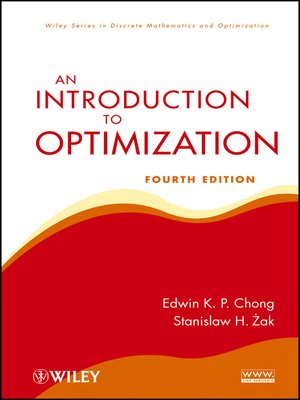 cover image of An Introduction to Optimization